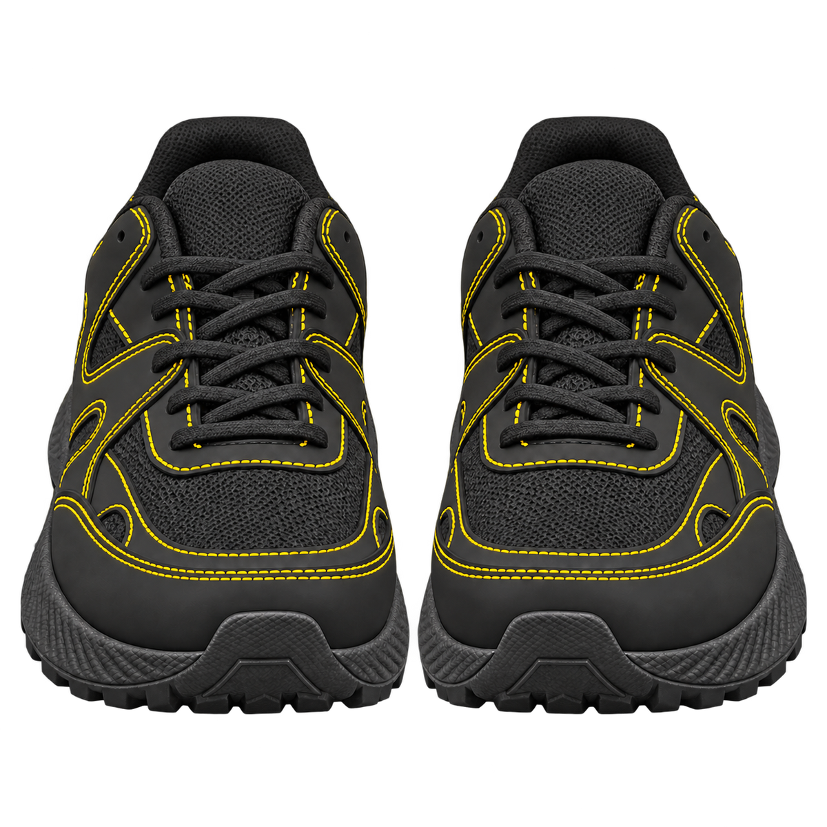 Tennis industrial SHEIN Negro amarillo 5903