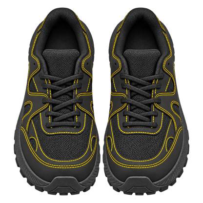 Tennis industrial SHEIN Negro amarillo 5903
