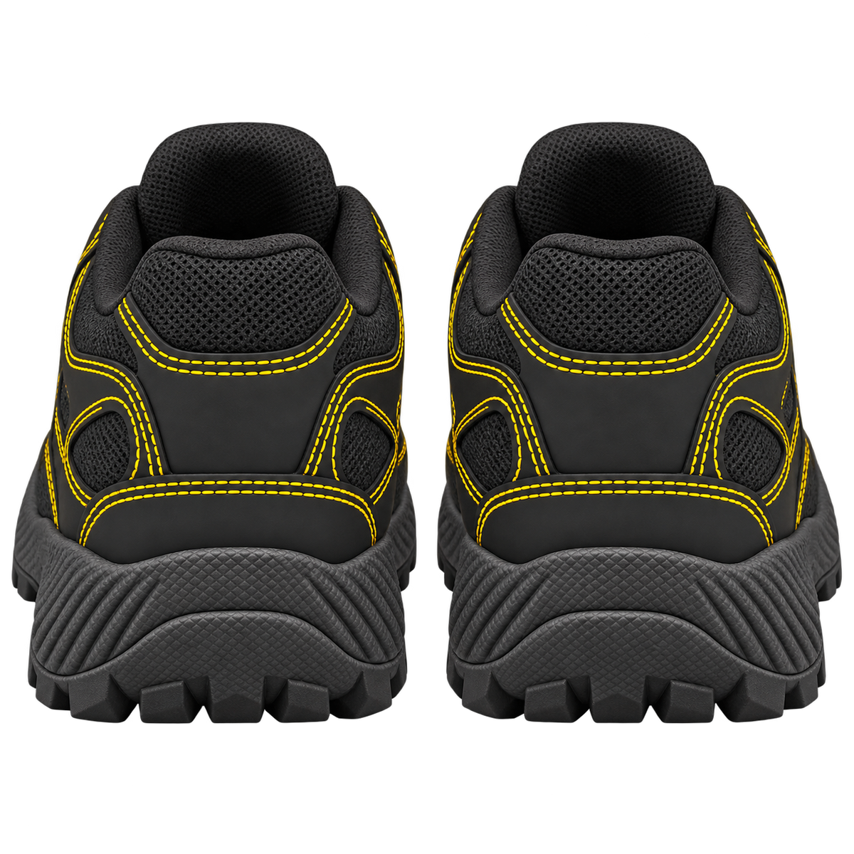 Tennis industrial SHEIN Negro amarillo 5903