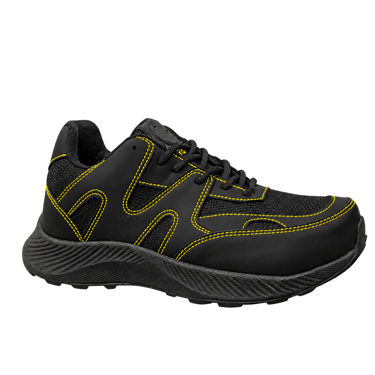Tennis industrial SHEIN Negro amarillo 5903