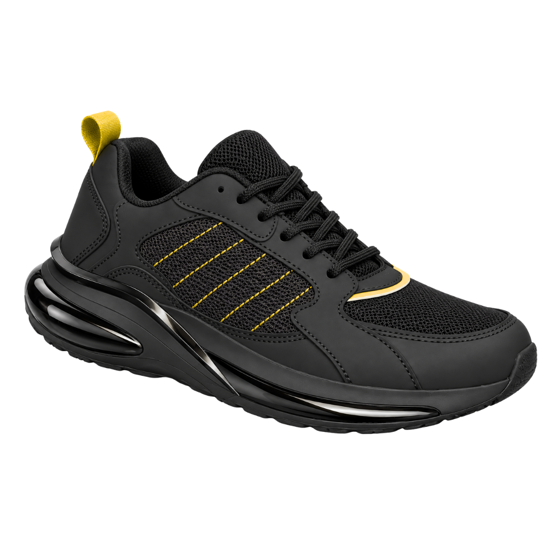 Tennis Industrial VALENTINA Negro Amarillo 5103