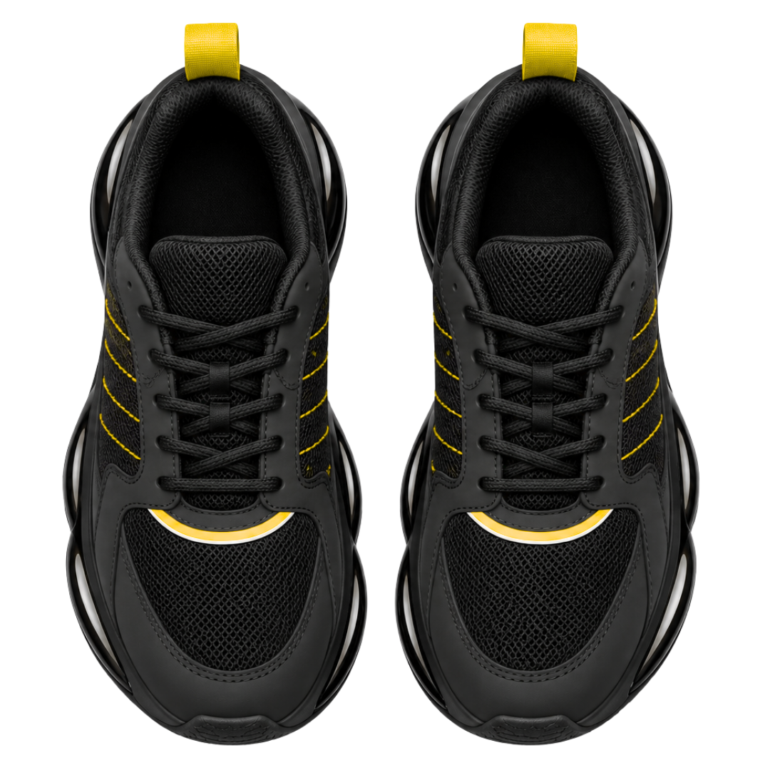 Tennis Industrial VALENTINA Negro Amarillo 5103
