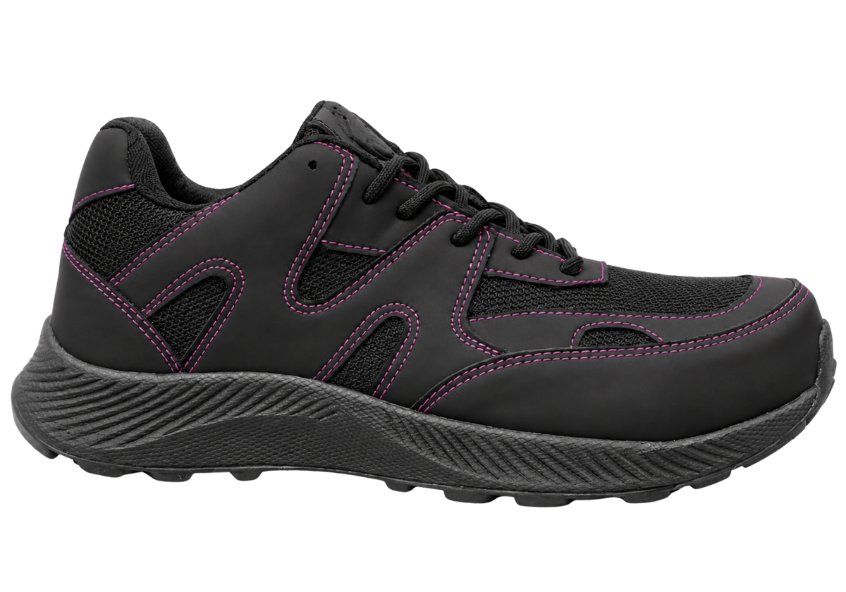 Tenis industriales SHEIN Negro rosa 5903